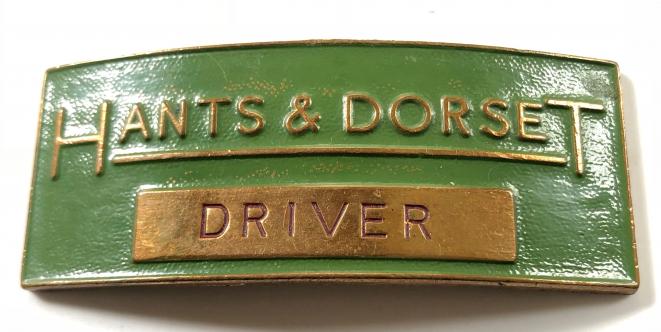 Hants & Dorset bus driver cap badge by Firmin London circa 1950s