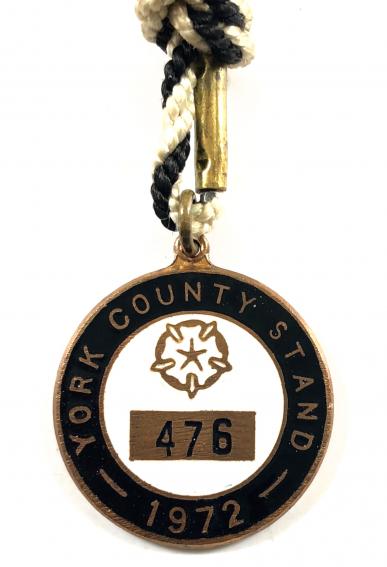 York County Stand 1972 horse racing club badge
