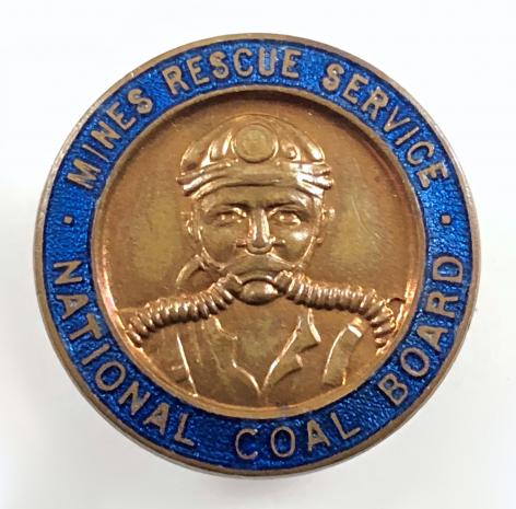 Mines Rescue Service National Coal Board trade union badge