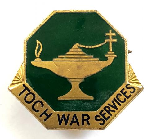 WW2 Toc H Club War Services home front pin badge