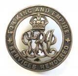 WW1 Loyal North Lancashire Regiment silver war badge