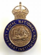 Royal National Lifeboat Institution RNLI pin badge circa 1940's