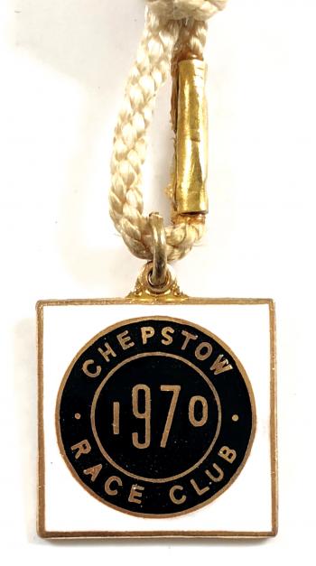 1970 Chepstow Race Club horse racing badge