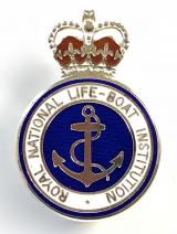 Royal National Lifeboat Institution RNLI silver 1987 award badge