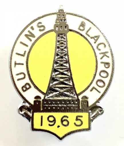 Butlins 1965 Blackpool holiday camp tower badge