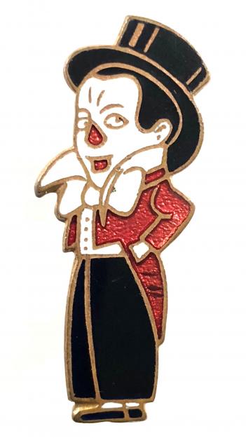 Doodles the Clown Blackpool Tower Circus character badge c1930s