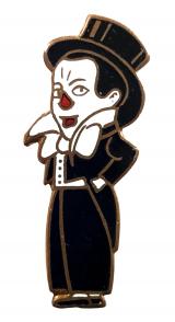 Doodles the Clown Blackpool Tower Circus character badge c1930s