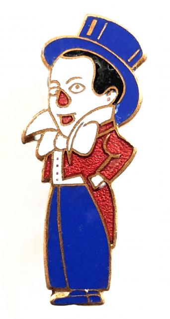 Doodles the Clown Blackpool Tower Circus character badge c1930s