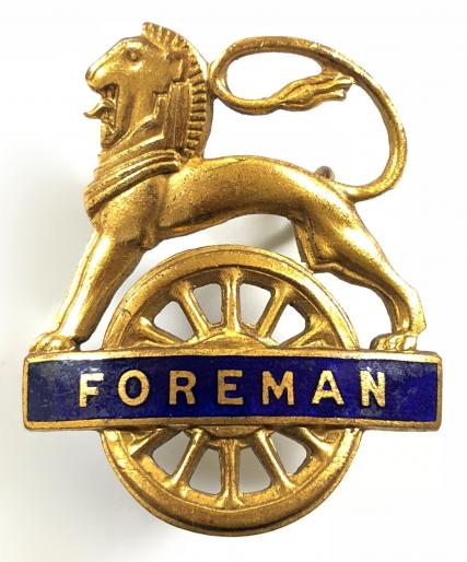 British Railways Eastern Region foreman cap badge