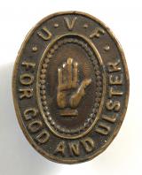 UVF For God And Ulster Belfast West officially numbered badge