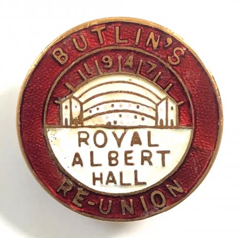 Butlins 1947 Royal Albert Hall festival of re-union badge