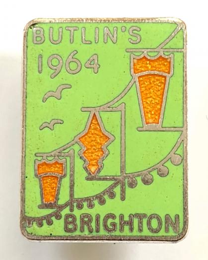 Butlins 1964 Brighton holiday camp illuminations badge