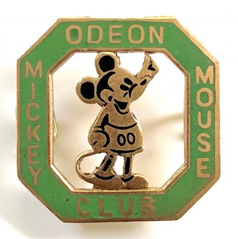 Mickey Mouse Odeon Cinema childrens club badge