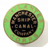 WW1 Manchester Ship Canal Company Vigilantes Corps lapel badge