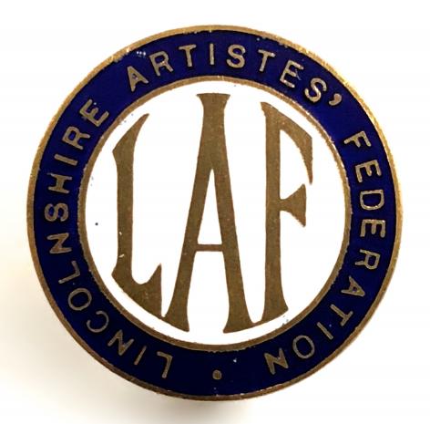 Lincolnshire Artistes' Federation LAF union badge