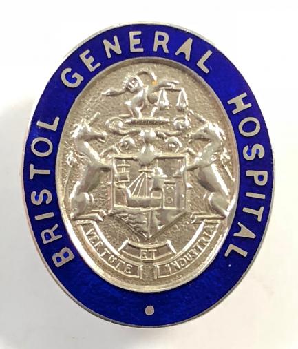 Bristol General Hospital 1928 silver nurses qualification badge