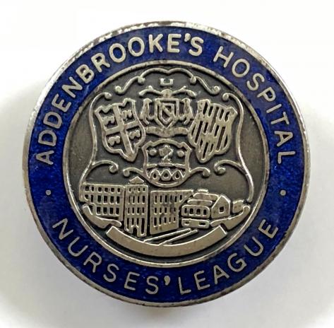 Addenbrooke's Hospital nurses league badge circa 1960's