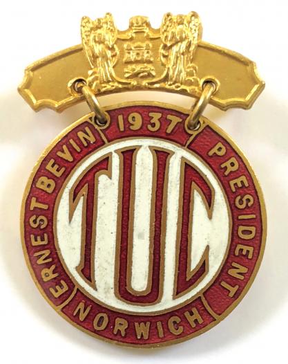 Trades Union Congress 1937 Norwich TUC badge