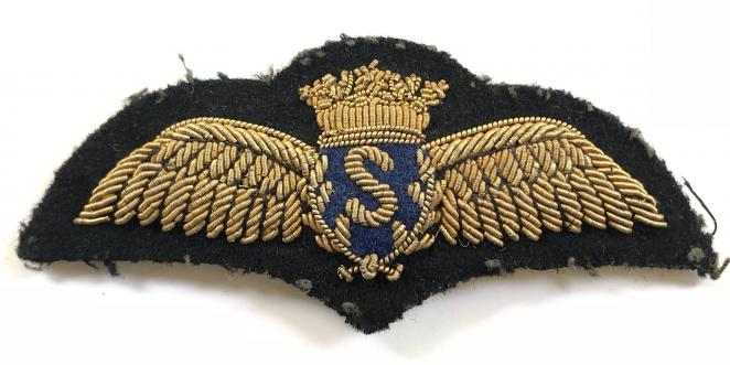 Solar Air Services British Airline pilot's wing badge