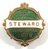 The Football Association 1959 steward pin badge