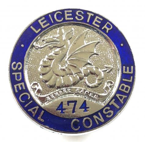 Leicester special constable officially numbered police badge
