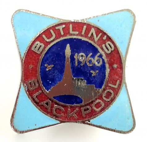 Butlins 1966 Blackpool holiday camp tower badge