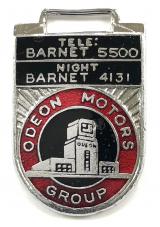 Odeon Motors Group Ltd Barnet keyring fob badge Rover Cars