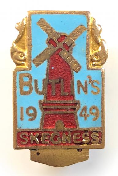 Butlins 1949 Skegness holiday camp red windmill badge