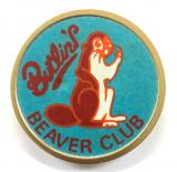 Butlins holiday camp childrens Beavers Club celluloid badge large pattern