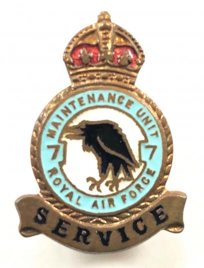 RAF No 7 Maintenance Unit Quedgeley Royal Air Force Badge circa 1940's