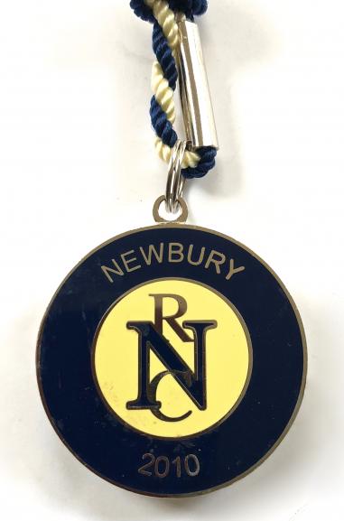 Newbury Racecourse 2010 horse racing club membership badge