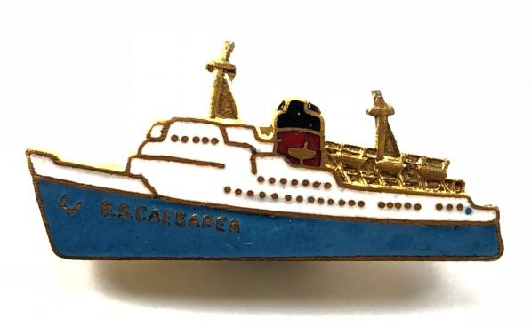 SS Caesarea British Railways Sealink steamer ship badge