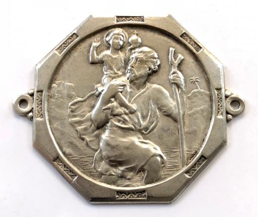 St Christopher motor vehicle dashboard badge