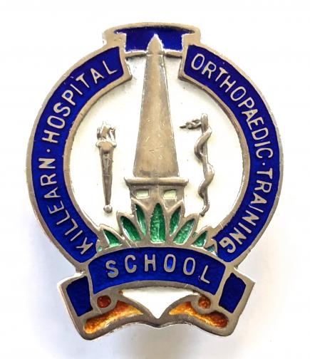 Killearn Hospital  Orthopaedic Training School silver qualification badge Scotland