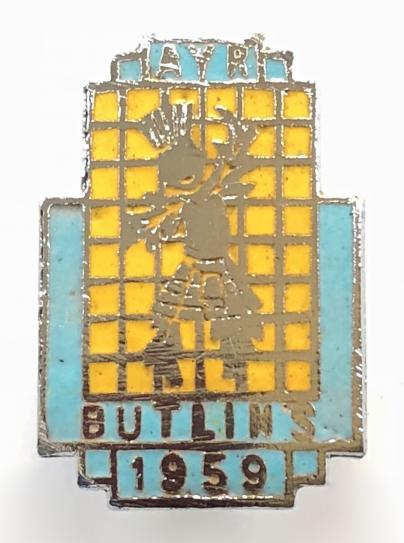 Butlins 1959 Ayr holiday camp Scottish dancing thistle man badge