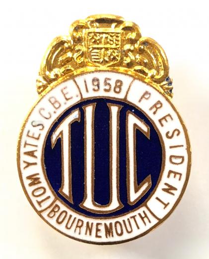 Trades Union Congress 1958 Bournemouth TUC badge