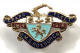 Royal Navy Ship HMS Roxburgh 1914 Grand Fleet 1916 badge