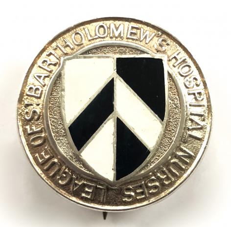 League of St Bartholomew's Hospital Nurses qualification silver badge