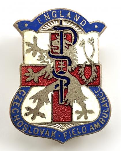 WW2 Free Czechoslovak Field Ambulance England badge