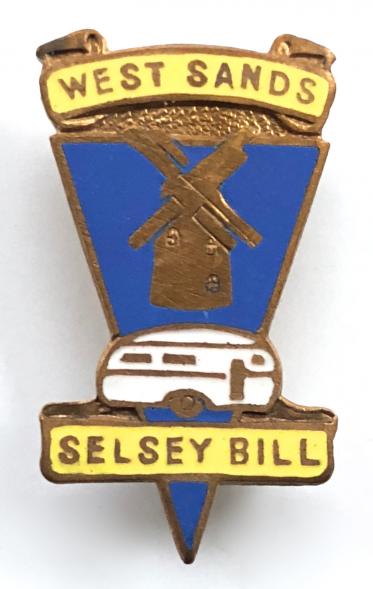West Sands Selsey Bill caravan park badge