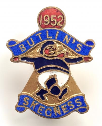 Butlins 1952 Skegness holiday camp jolly fisherman badge