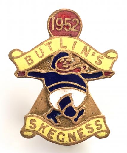 Butlins 1952 Skegness holiday camp jolly fisherman badge