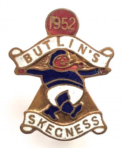 Butlins 1952 Skegness holiday camp jolly fisherman badge