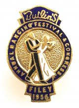 Butlins 1956 Filey Annual Dancing Festival & Congress badge