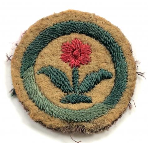 Boy Scouts Gardener proficiency khaki felt cloth badge circa 1909 pattern