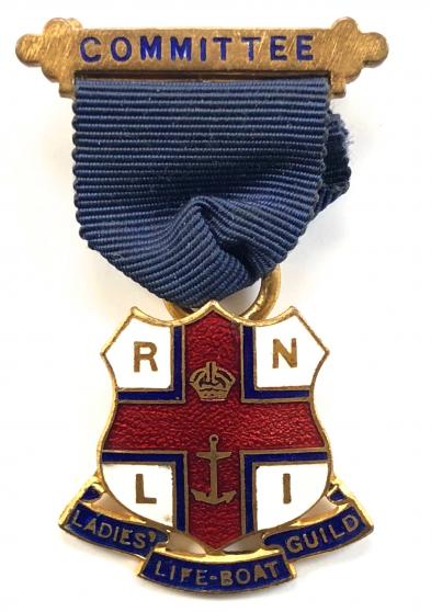 Royal National Lifeboat Institution RNLI Ladies Guild Committee badge by Caxton Kew