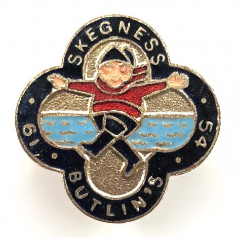 Butlins 1954 Skegness holiday camp jolly fisherman badge