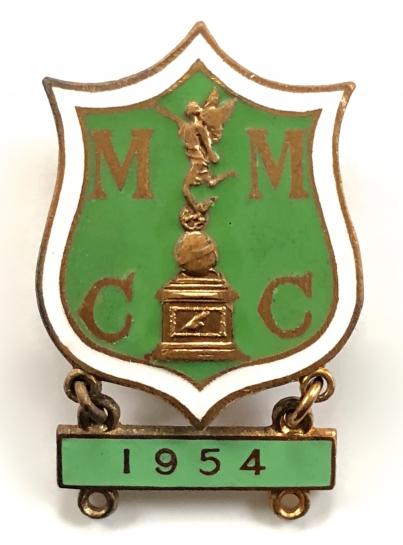 Manx Motor Cycle Club Isle of Man T.T. Races Qualified Starter Grand Prix badge