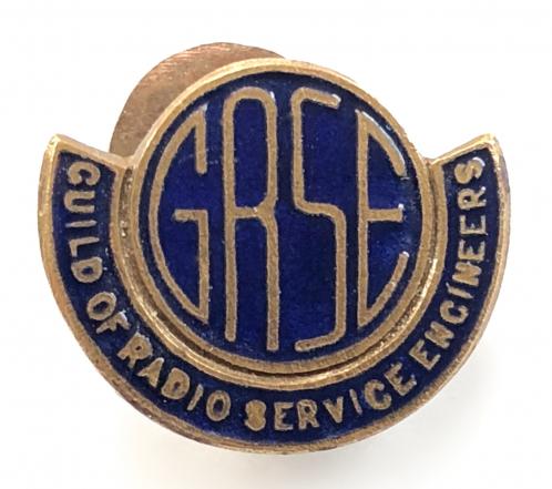 Guild of Radio Service Engineers GRSE union badge Birmingham Medal Co
