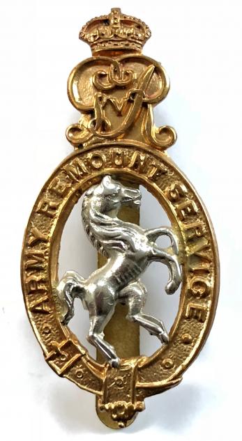 WW1 Army Remount Service cap badge by Lambourne & Co